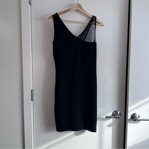 French Connection Bodycon Black Dress Size 8